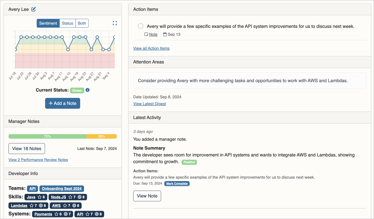 Centralized Developer Profiles