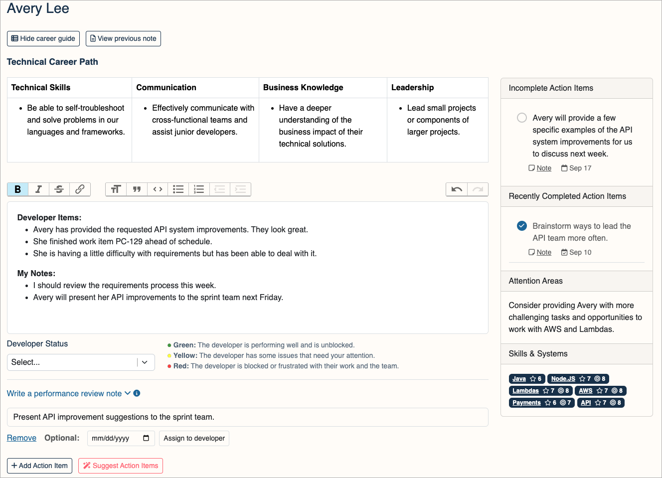 Actionable 1:1 Follow-Ups