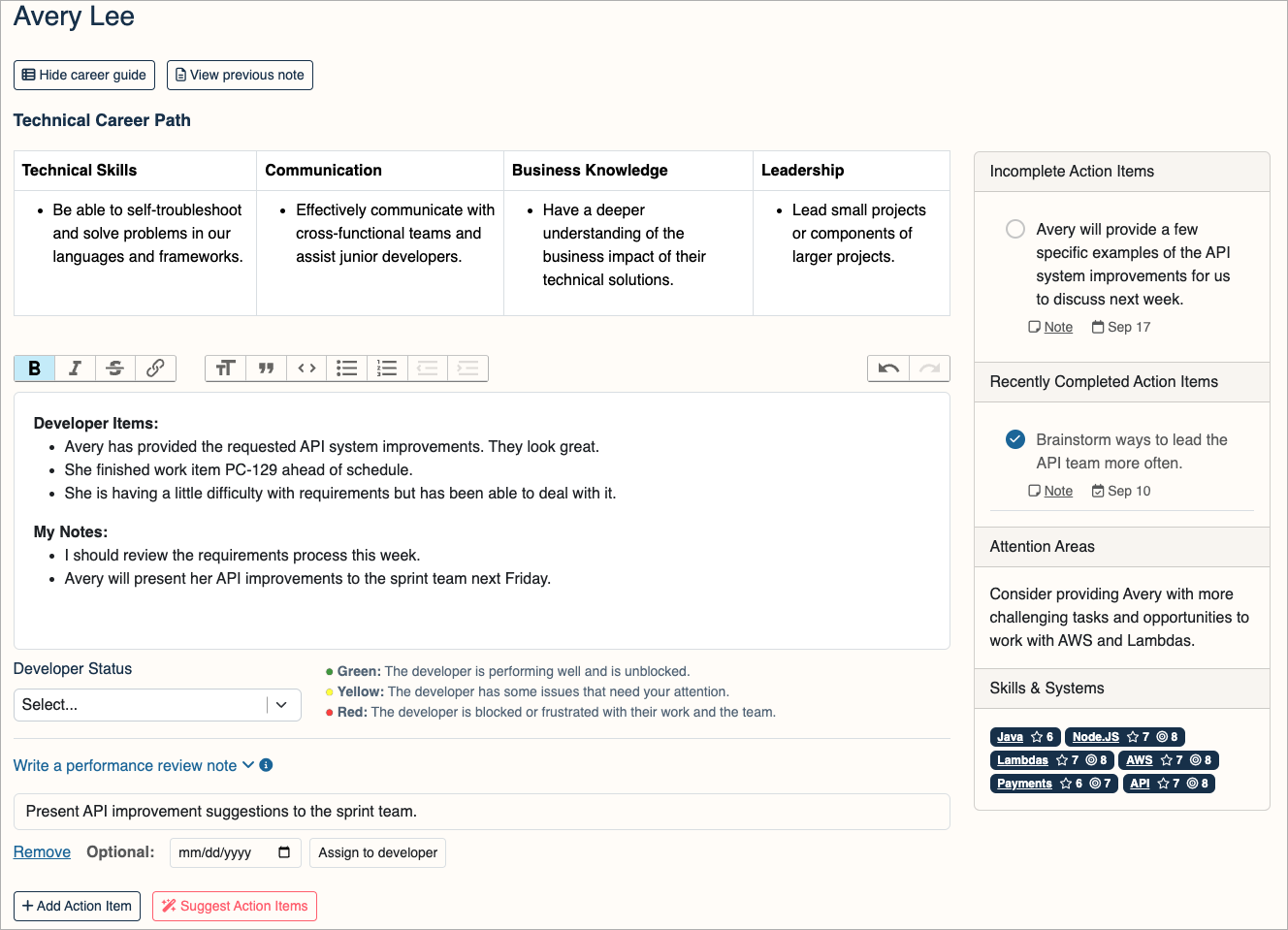 Actionable One-On-One Follow-Ups